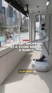 We went shopping at a store run by a robot