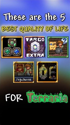 Top 5 mods for Terraria #fyp #viral #update