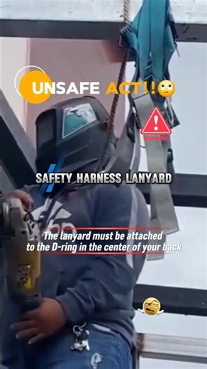 The Hidden Dangers of Using the Wrong Safety Lanyard.✅️⚠️ #safetydifferently #ownsafety