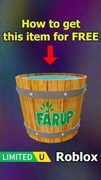FREE UGC LIMITED - HOW TO GET UGC Fårup Bucket in FÅRUP SOMMERLAND #roblox #freeugc #ugc