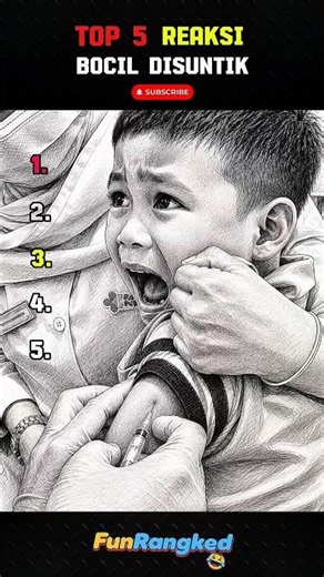 Top 5 Reaksi Bocil Disuntik 😅😂