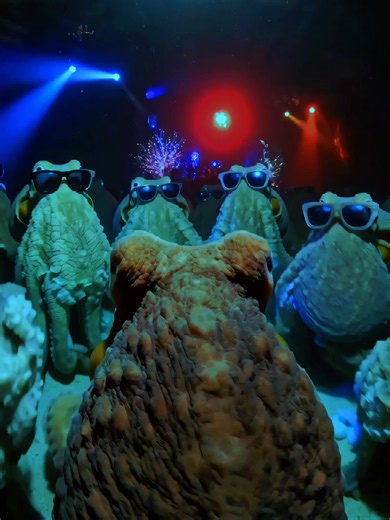 POV: a day in the life of an octopus #octopus #octopus🐙 #pov #gopro #party