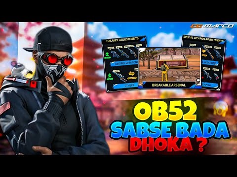 OB52 UPDATE – ALL ESPORTS CHANGES EXPLAINED📌🔥 | OB52 PATCH NOTES FULL BREAKDOWN✅