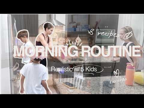 Morning Routine &. Recipes! 15 Years In The Making!  REALISTIC BACK TO SCHOOL MORNING ROUTINE