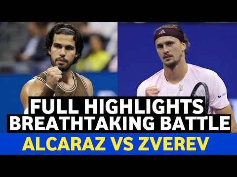 Carlos Alcaraz vs Alexander Zverev Breathtaking Battle Full Highlights | Tennis Match (HD)