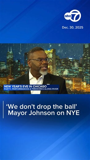 "'In Chicago we don't drop the ball" Mayor Brandon Johnson joined ABC7 to talk about what to expect from New Year's Eve celebration in Chicago. | Full interview here: https://bit.ly/3N7gJCF | ABC 7 Chicago