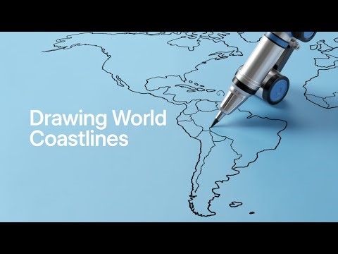 Drawing Every Country Perfectly | Pen Plotter World Map