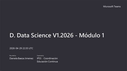 Sesión 2, Parte 1 - D. Data Science V1.2026