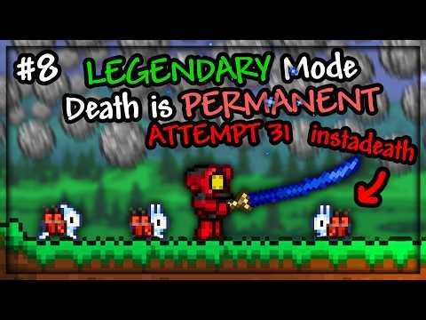 Terraria HARDCORE Legendary Mode #8 - For The Worthy + Drunk World