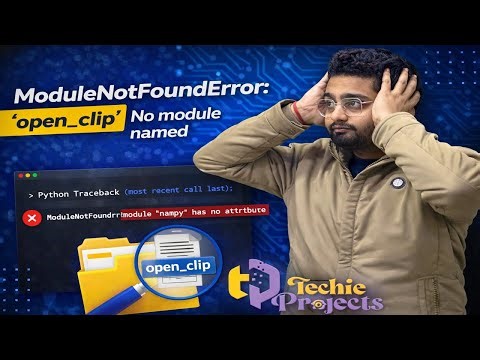Modulenotfounderror: no module named ‘open_clip’ | How to install library in Python