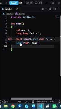 Factorial in C Language Part 1 🔥 Easy Concept Explained | C Programming #clanguage #coding