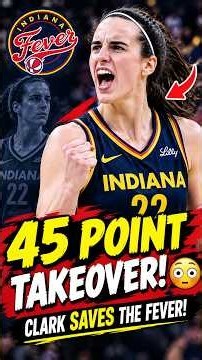 Caitlin Clark GOES OFF! 🔥 45 Points & 10 Assists in WILD Fever Win