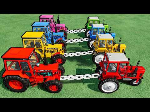 Epic Tractor Parade - Farming Simulator 22 : Mini Tractors & Attachments !