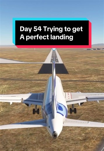 Day 54 Trying to get a perfect landing #aviation #msfs #msfs2020