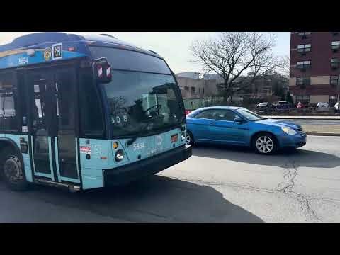 MTA New York City Bus: 2018 Nova Bus LFS Artic #5554 On The Bx12 +SBS+ @ Bartow Av & Co-Op City Blvd