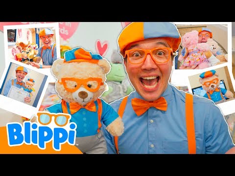 Blippi Learns How to Make a Custom Toy Build-A-Bear 🐻 Toys for Kids | After School Club