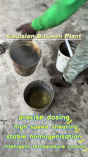 AMMA Emulsion Bitumen Plant employs high-speed shearing