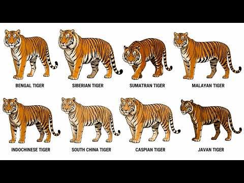 every type of tiger explained