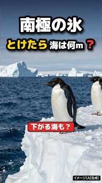 南極の氷が全部とけたら、海はどこまで上がる？