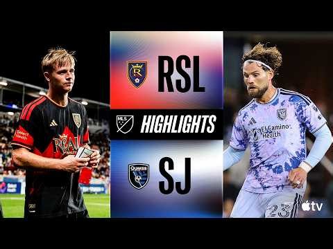 Real Salt Lake vs. San Jose Earthquakes | Full Match Highlights