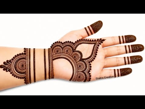 Latest Stylish Front hand Mehndi design | Simple Mehandi design | Mehandi ka design | mehndi designs
