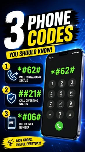 3 Secret Phone Codes That Will Surprise You 😳 #tech #iPhoneTips #Shorts