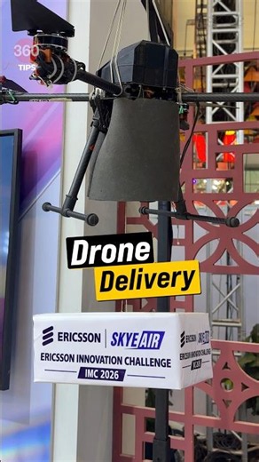 Drone Delivery In India #drone #dronevideo #dilivery #dronefootage #imc #indiamobilecongress #imc26