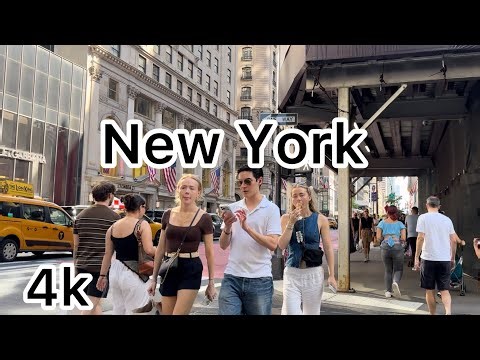 Summer Vibes in New York City, USA walking tour 4k 