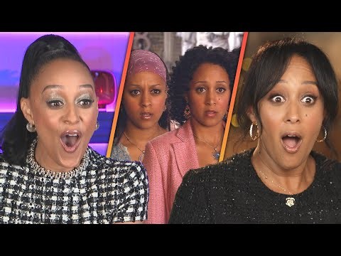 Tia Mowry REACTS to Tamera's Twitches 3 Pitch (Exclusive)