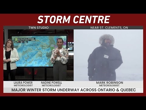 Thundersnow and Blizzard-like Conditions Hit Ontario | #forecast