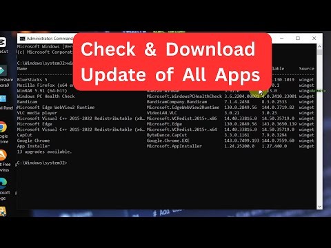 Hidden CMD Trick: Check & Install All Software Update Using One Command on Windows