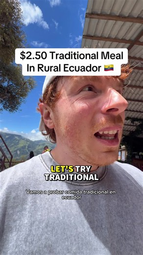 Can you believe the price and quality of things in Ecuador This is in the backcountry of Ecuador near a place called Banos de aqua Santa. About a 3 Hour Dr. from the capital Quito This is at a tourist attraction, which is just called the treehouse and it’s on top of a giant mountain here. This is a traditional dish in Ecuador called Maduro con queso, which is actually something I had quite often growing up in the United States. Also, Ecuador is famous for its fruits, so I recommend you try them 