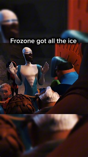 Frozone got all the ice!! 🦸‍♂️❄️ (The Incredibles 2)