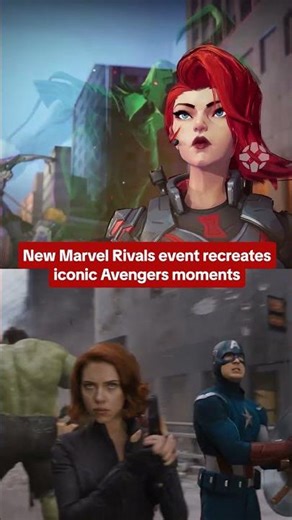 Marvel Rivals paying tribute to the Avengers movie