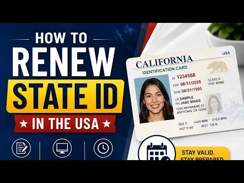 How to renew state I'd in america