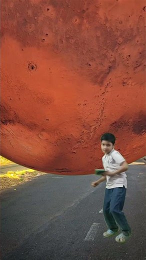 How do you feel when the fireball passes the earth🌎3D Special Effects| 3D Animation #shorts​