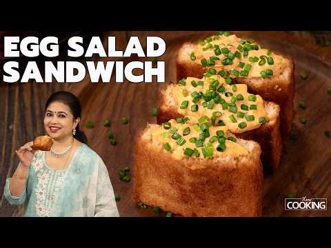 Egg Salad Sandwich | Japanese Fried bread Recipe | Creamy High Protein Recipe | Evening Snacks