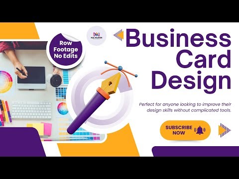 Modern Minimal Business Card Design Tutorial | Adobe Illustrator Step by Step