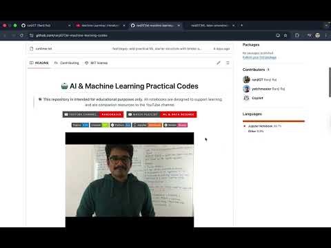 Learn Machine Learning with Real Code 🚀 | Full GitHub Repository Walkthrough