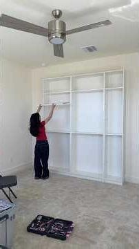 setting up my new library!!! 📚🏡#library #bookroom #bookshelf #booktube #readingnook