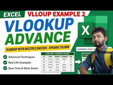 VLOOKUP Formula Example 2 | Real Life Use in Excel Tutorial 2026
