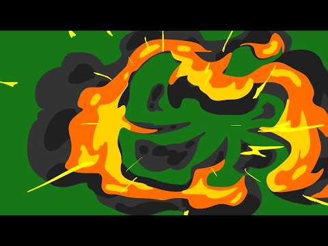 4K Explosion Effect 💥 (Green Screen) | Cartoon Blast & Fire Burst VFX | #DunggPhoenix_Effect 💚