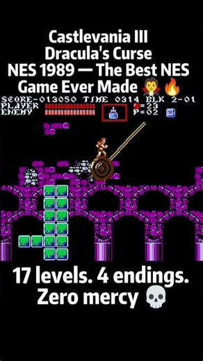 Castlevania III Dracula's Curse NES 1989 — The Best NES Game Ever Made 🧛🔥 #retrogaming #retro #nes