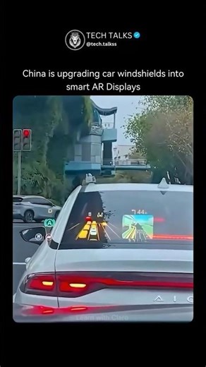 China is upgrading car windshields into smart AR Displays 🤯🚗