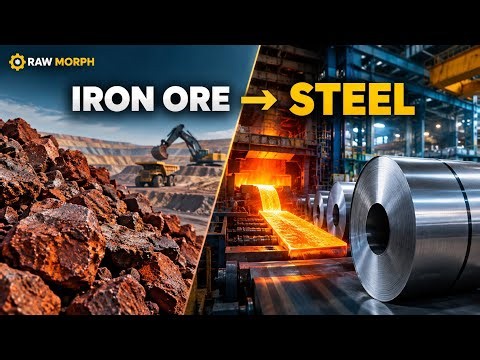 From Iron Ore to Steel: Inside the Massive Steel Manufacturing Process | Raw Morph