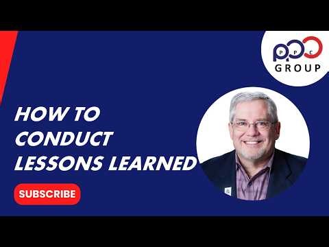 How To Conduct Lessons Learned