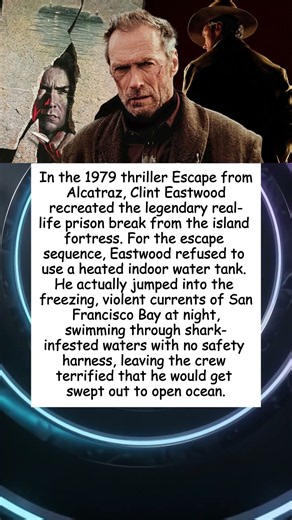 Clint Eastwood Swam Through Shark Infested Waters...