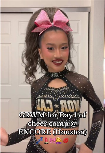 GRWM for Day 1 of Cheer Comp! (ENCORE) #bellaluu #allstarcheer #grwm #getreadywithme #cheerleader