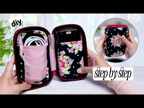 How to Sew a Zippered Cell Phone Wallet from Fabric | Easy DIY Phone Purse Tutorial