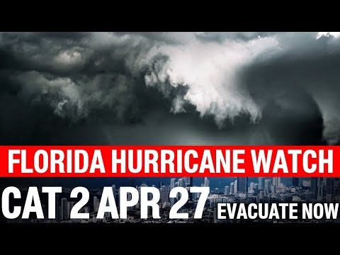 FLORIDA HURRICANE WATCH - Category 2 Ian LIVE | April 27, 2026